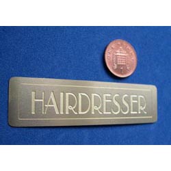 Brass Hairdresser Sign